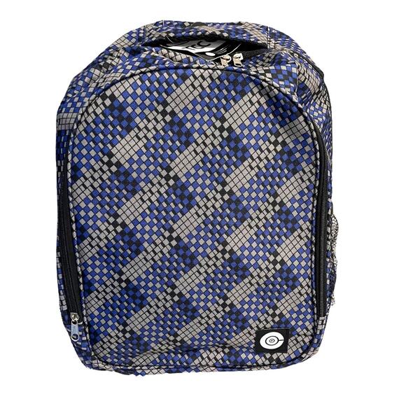 NEW 17” Blue Gray BACKPACK Zip Storage Mesh Side Pockets Boys Girls Travel Camp - Picture 1 of 5